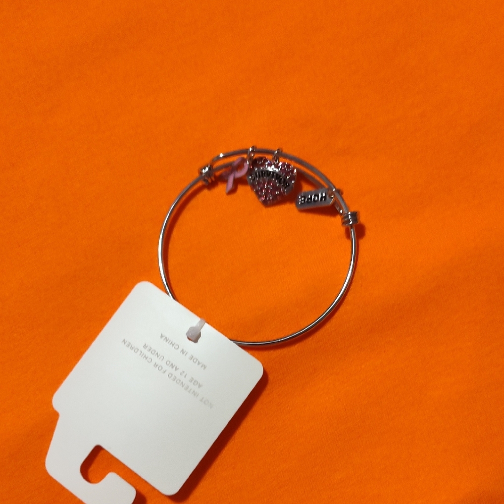Cato Silver Bracelet with Heart and Bow Charms